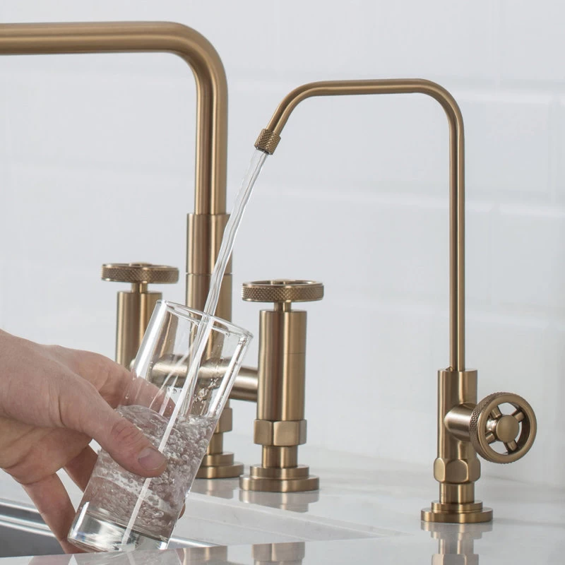 Urbix Drinking Water Dispenser Beverage Kitchen Faucet, Brushed Gold - Image 9