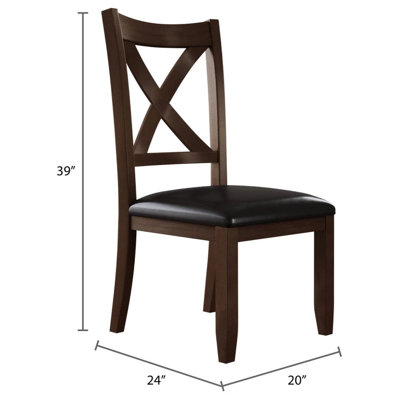 Edgewater 7 Piece Dining Set, Brown - Image 9