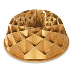 Nordic Ware Gold Aluminum 10 Cup Jubilee Bundt Pan
