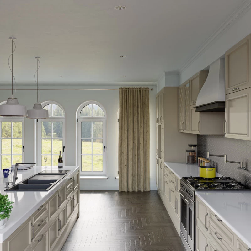 ALFI Brand Black 46" Double Bowl Granite Composite Kitchen Sink With Drainboard - Image 5