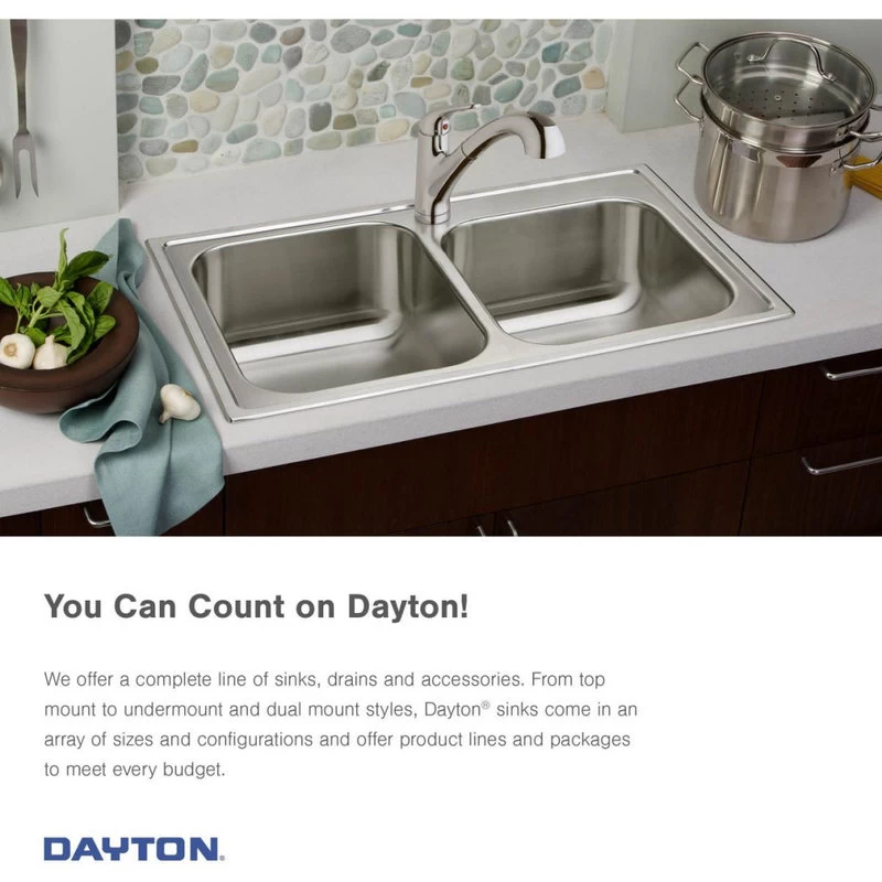 D11721 Dayton Stainless Steel 17" X 21-1/4" Drop-in Bar Sink, 3 Holes - Image 4