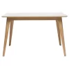 GDF Studio Elsinore Finished Wood Dining Table, Natural Oak