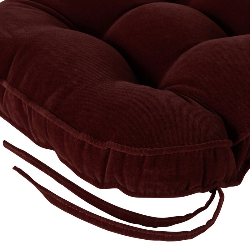 Hyatt Chair Pad, Set Of 2, Burgundy - Image 4