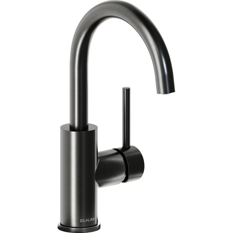 LKAV3021BK Elkay Avado Single Hole Bar Faucet With Lever Handle Black Stainless