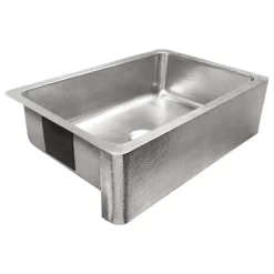 Percy 32" Farmhouse Stainless Steel Single Bowl Kitchen Sink, Brushed