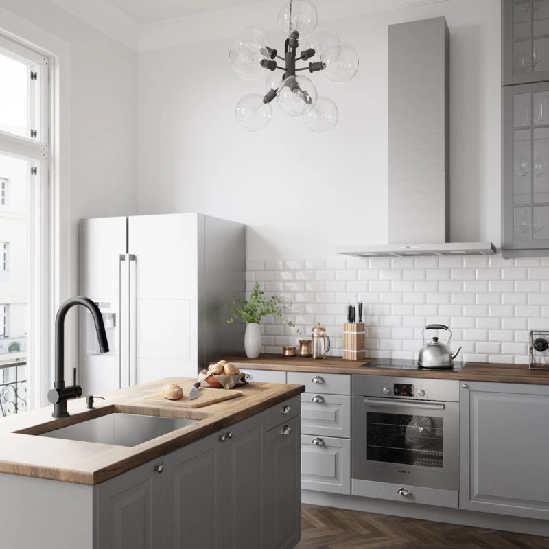 VIGO Gramercy Pull Down Kitchen Faucet, Matte Black - Image 3