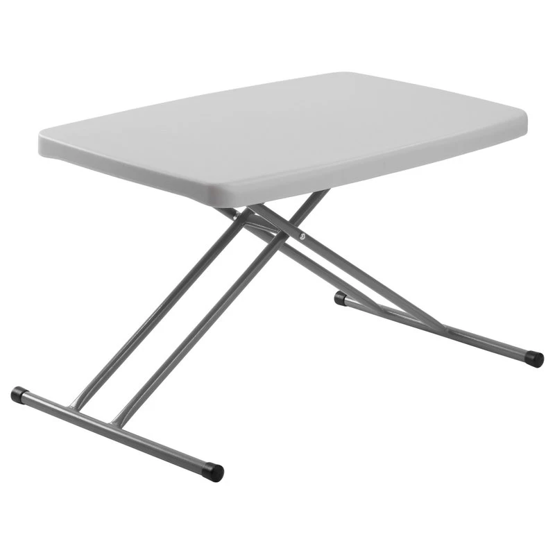 Commercialine 20 X 30 Height Adjustable Personal Folding Table, Speckled Grey - Image 3