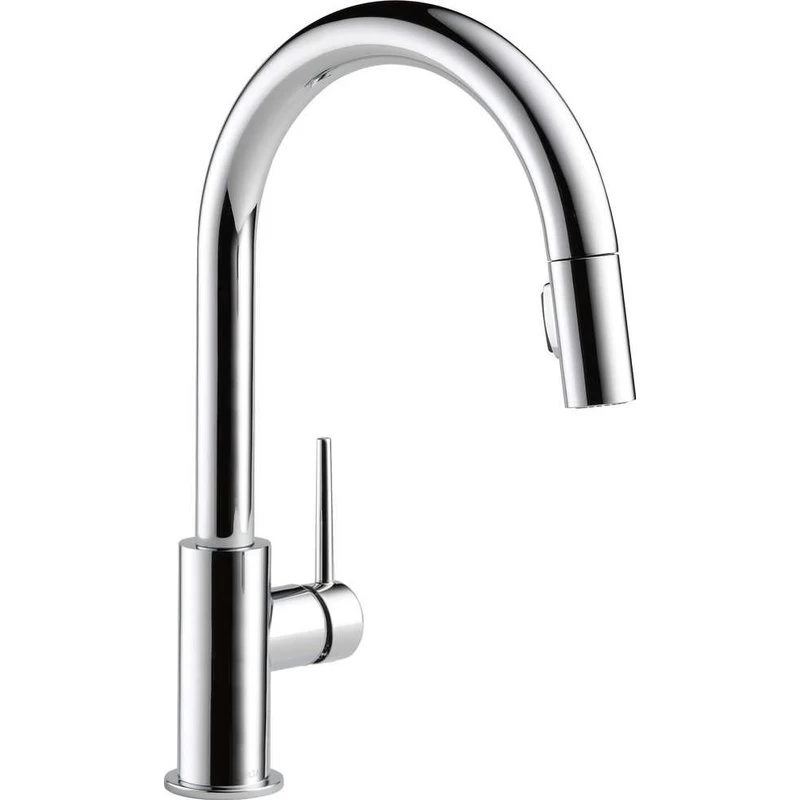 Delta Trinsic Single Handle Pull-Down Kitchen Faucet, Polished Chrome