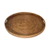 Rattan Tray With Handle Round 26"