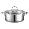 Cooks Standard Classic 7 Quart Stainless Steel Dutch Oven Casserole Stockpot