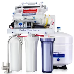 ISpring RCC1UP-AK RO Water Filter System With Pump, Alkaline And UV Filter