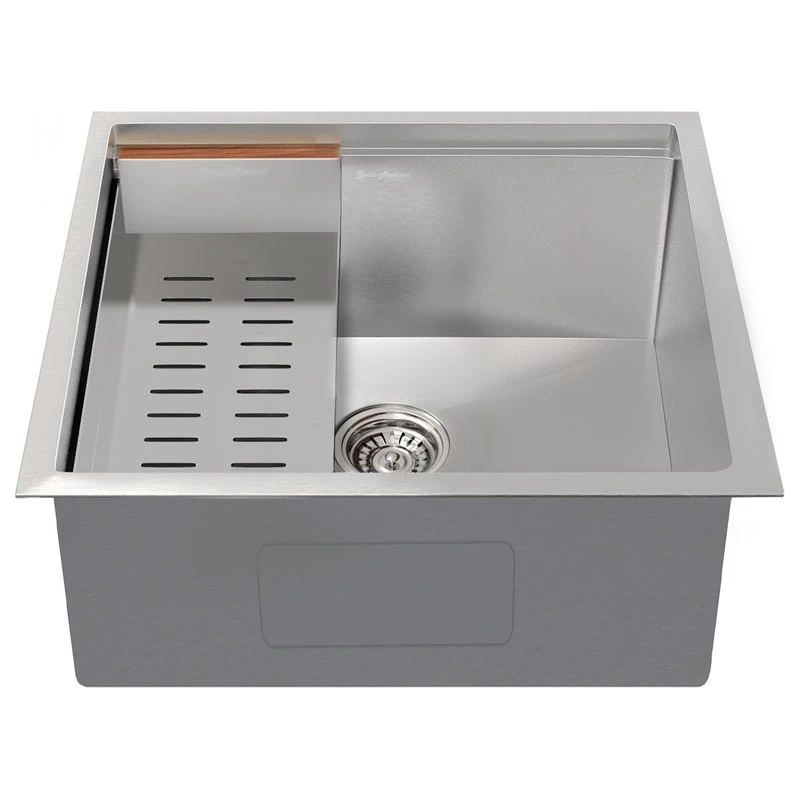 Rivage 22 X 19 Single Basin Undermount Kitchen Workstation Sink - Image 4
