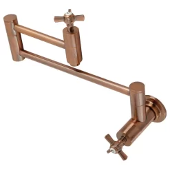 KS810ZXAC Millennium Wall Mount Pot Filler Kitchen Faucet, Antique Copper