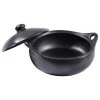 Ancient Cookware, Chamba Flat Clay Casserole, 13.5x15.8x8.5
