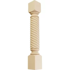 Hamilton Rope Cabinet Column, Maple, 5"W X 5"D X 35 1/2"H