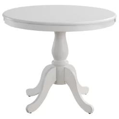 Fairview 36" Round Pedestal Dining Table, White