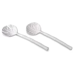 Vida Lettuce Salad Servers White