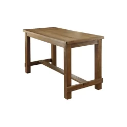 Bowery Hill Contemporary Counter Height Wood Dining Table In Natural