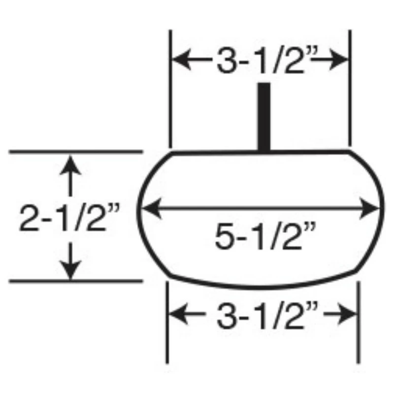 2-1/2" Highx5-1/2" OD Unfinished Solid Hardwood Round Bun Feet - Image 2
