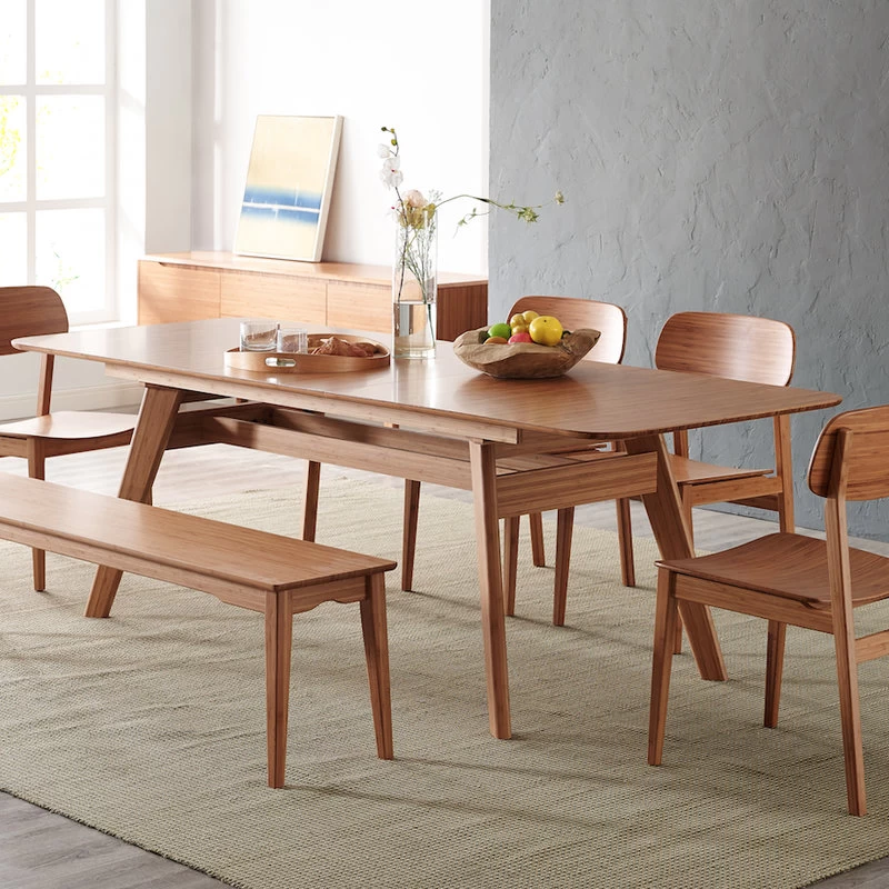 The Cassis Dining Table, 92", Caramelized, Midcentury, Rectangle Extendable - Image 2
