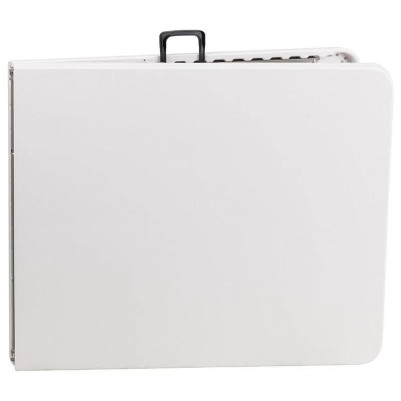 Bowery Hill 30" X 72" Plastic Folding Table In White - Image 3