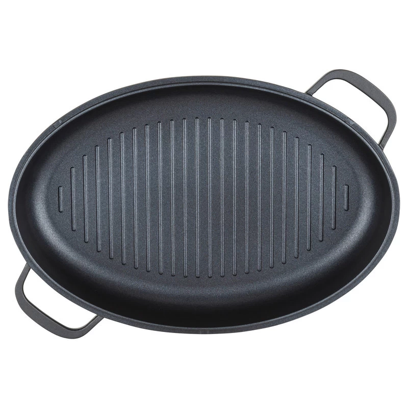 Viking 3-in-1 8.6 Qt Die Cast Oval Roaster With BONUS Glass Basting Lid - Image 4
