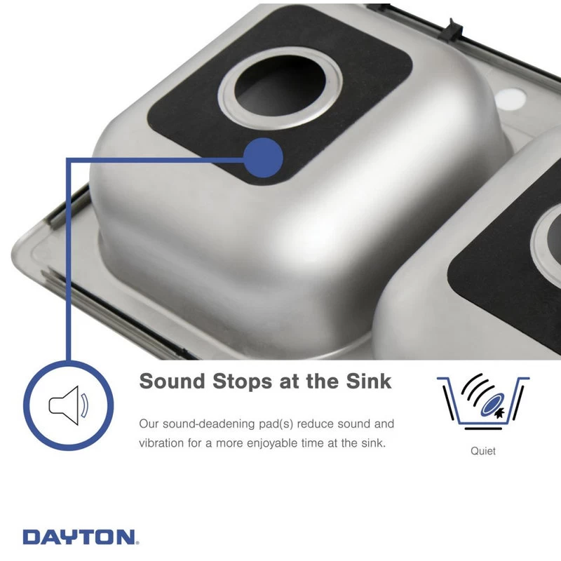 D11721 Dayton Stainless Steel 17" X 21-1/4" Drop-in Bar Sink, 3 Holes - Image 9