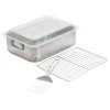 4 Piece All-In-One Roaster And Lasagna Pan With Plastic Cover