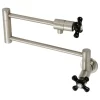Kingston Brass KS4108PKX Duchess Wall Mount Pot Filler, Brushed Nickel
