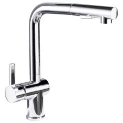 Vanity Art Pull Out Kitchen Faucet, Chrome