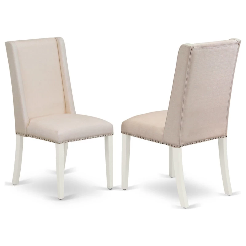 X027Fl201-9, 9-Piece Set, 8 Chairs And Table Hardwood - Image 5