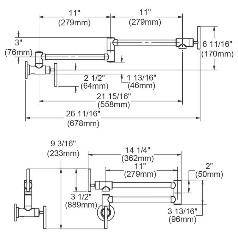 Elkay Avado 4 GPM Wall Mount Pot Filler Faucet Matte Black, LKAV4091MB - Image 4