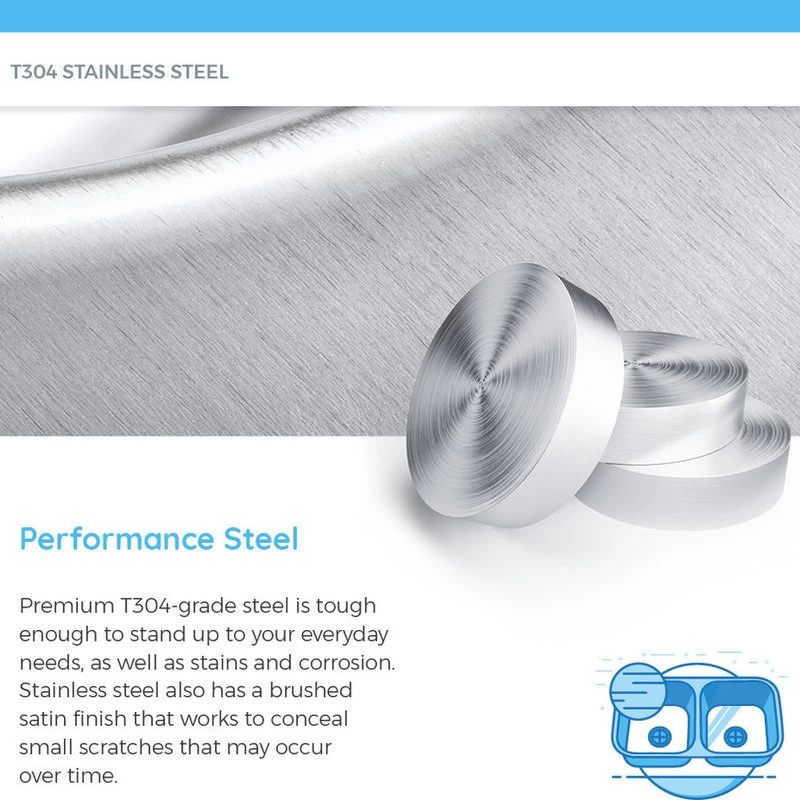 2318 Single Bowl Stainless Steel Kitchen Sink, 16-Gauge, Sink Only - Image 5