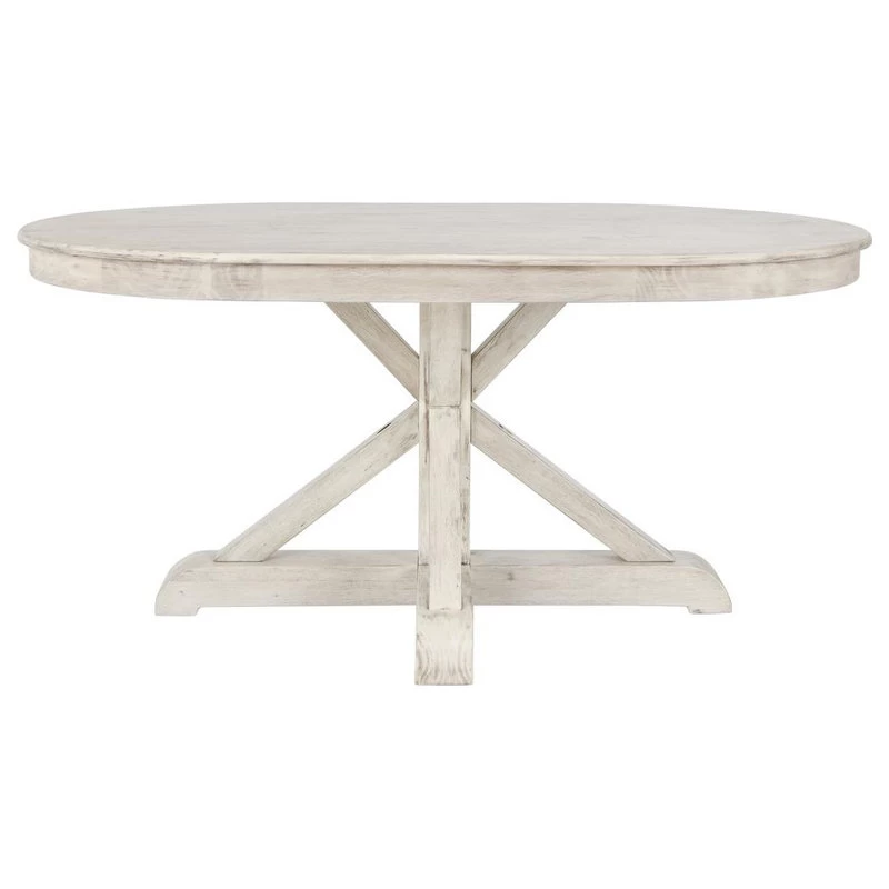 Gerald 63 Oval Dining Table Sun-Bleached Ivory - Image 3
