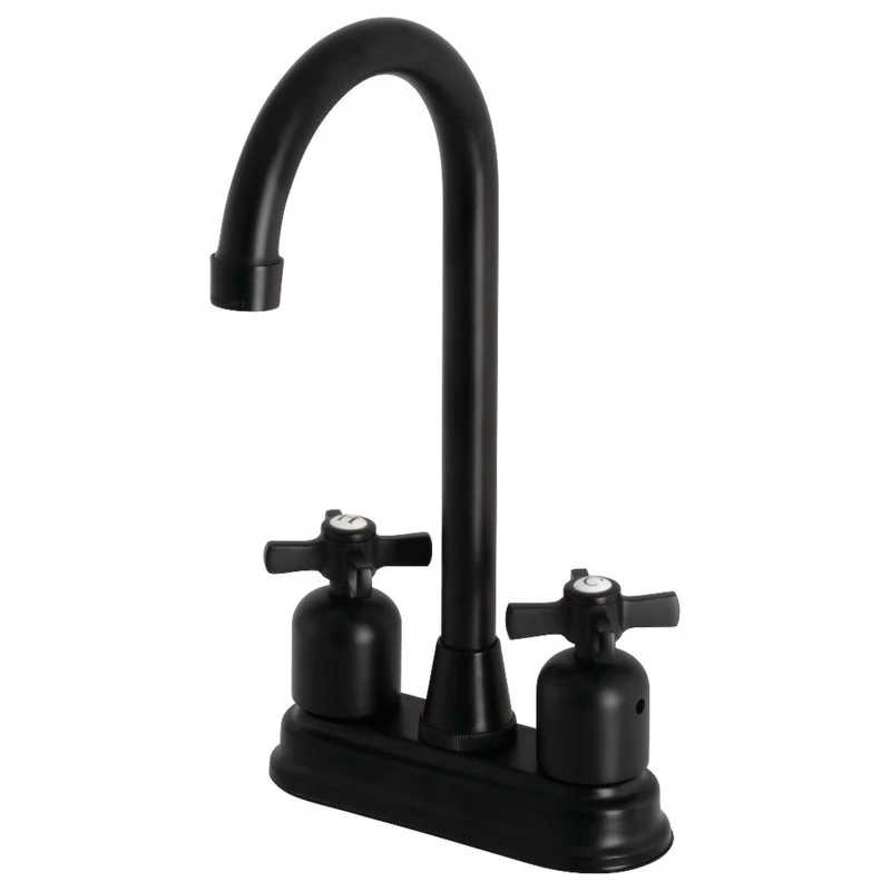 Kingston Brass KB8490ZX Millennium Bar Faucet, Matte Black