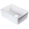 ALFI Brand AB503-W Fireclay 23'' Single Farmhouse Kitchen Sink In White