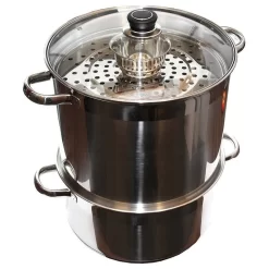 Uzbek 5 Level 20 Qt 18/10 Stainless Steel Steamer Warmer Cooker Mantovarka Manti
