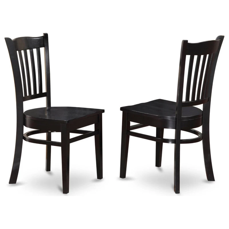 Dugr5-Blk-W 5-Piece Dining Room Set Dinette Table And 4 Kitchen Dining Chairs - Image 3