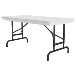 Correll Adjustable Height Heavy Duty Blow-Molded Folding Table RA2448-23