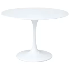 Fine Mod Imports Flower Table 36", White