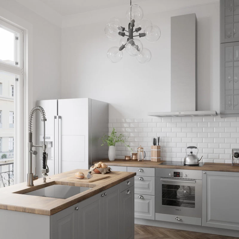 VIGO Zurich Pull-Down Kitchen Faucet, Stainless Steel - Image 4