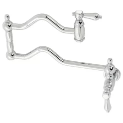 Kingston Brass KS2101BAL Heirloom Wall Mount Pot Filler, Polished Chrome