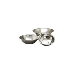 Deep Heavy Duty Stainless Steel Mixing Bowls, Set Of 3