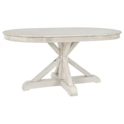 Gerald 63 Oval Dining Table Sun-Bleached Ivory