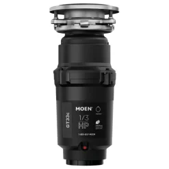Moen GT33C GT Series 1/3 HP Continuous Garbage Disposal - Black