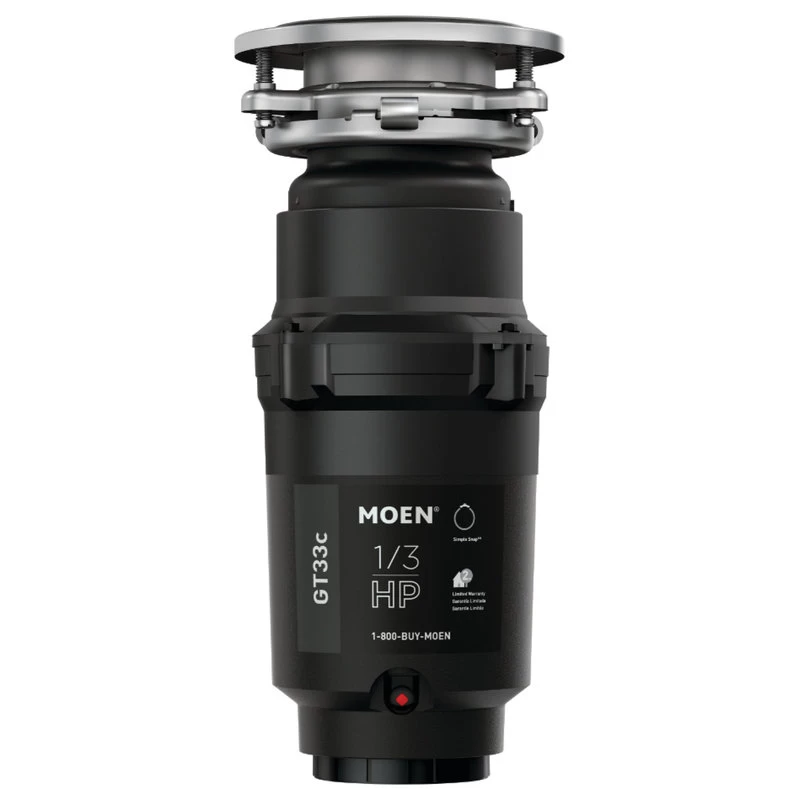 Moen GT33C GT Series 1/3 HP Continuous Garbage Disposal - Black
