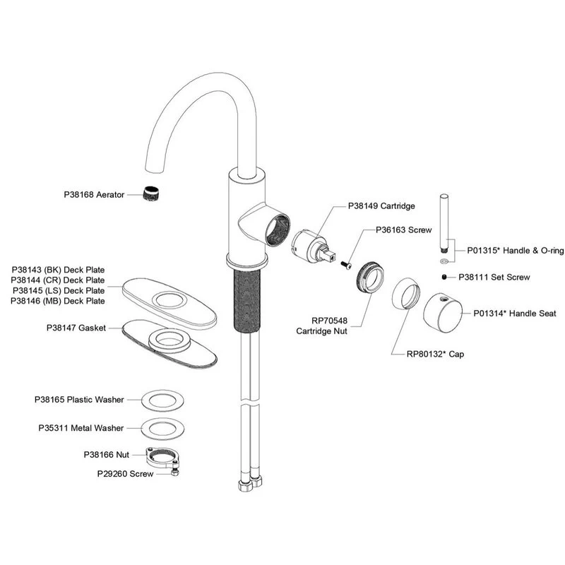 LKAV3021BK Elkay Avado Single Hole Bar Faucet With Lever Handle Black Stainless - Image 3