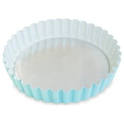 Nordic Ware Blue Aluminum Nonstick Quiche And Tart Pan, 8 Inch