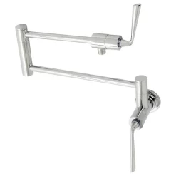 Kingston Brass KS4101ZL Silver Sage Wall Mount Pot Filler, Polished Chrome