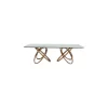 Modrest Mason Modern Glass And Walnut Dining Table